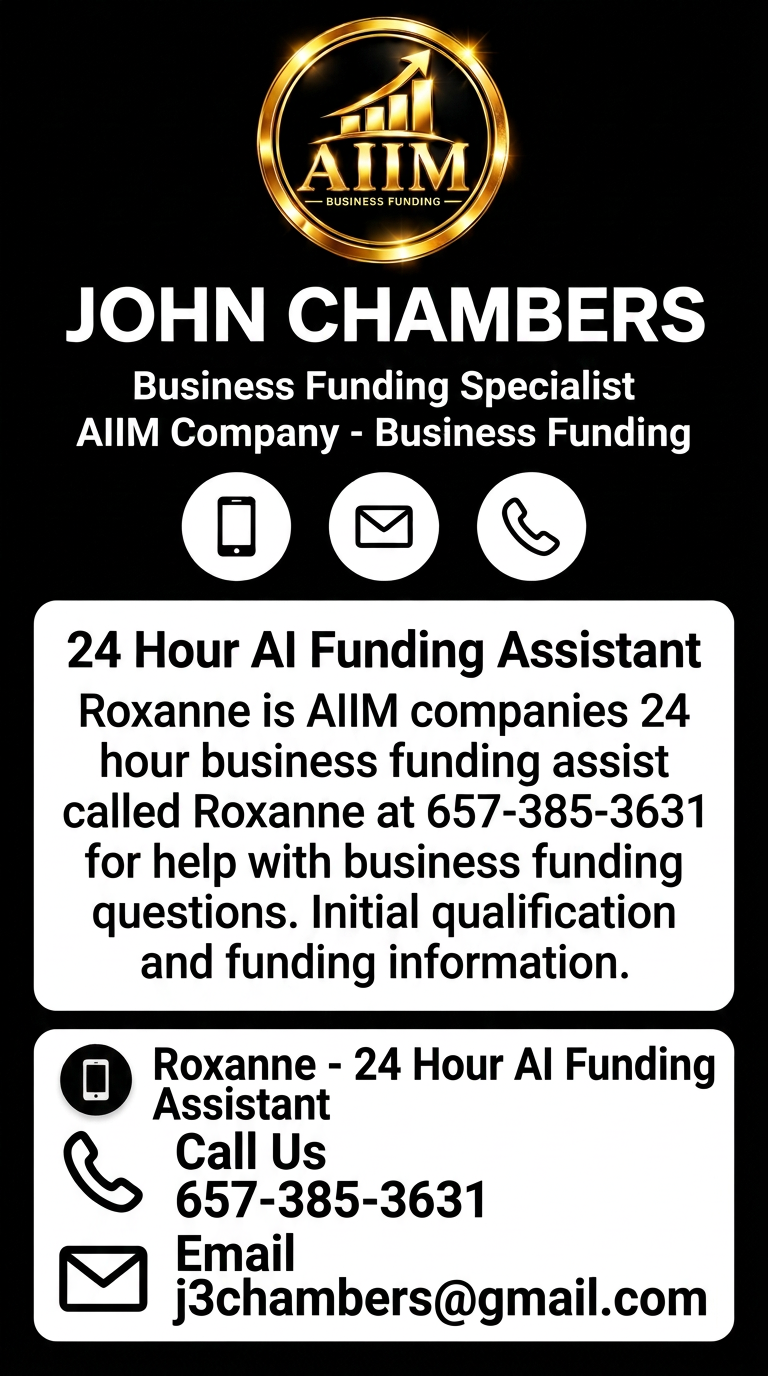 John Chambers' business card